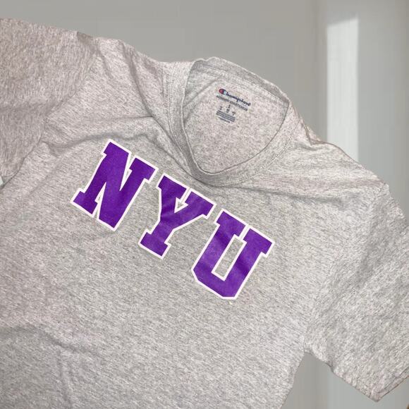 NYU Champion T-Shirt – Classic Collegiate Tee (Size L) - Picture 2 of 5